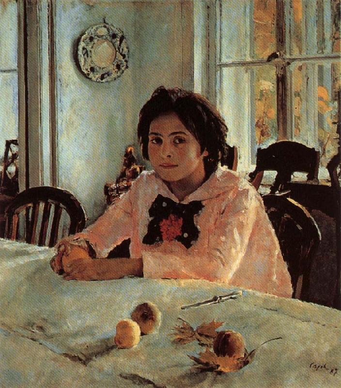 Valentin Aleksandrovich Serov Girl With Peaches oil painting image
